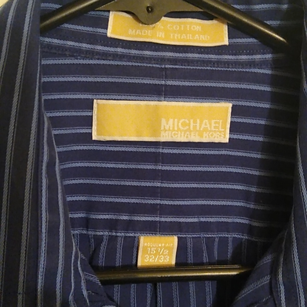 Michael Kors Button Up Men's Size Medium (15.5) (32/33) - Picture 3 of 5